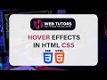 Hover Effect in HTML &amp;  CSS in Urdu / Hindi | Web Tutors