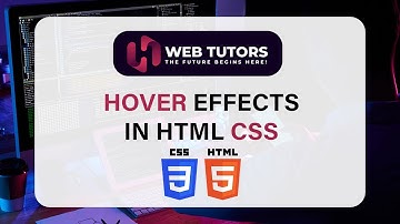Hover Effect in HTML &  CSS in Urdu / Hindi | Web Tutors