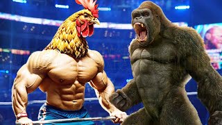King Kong vs Angry Cokk Match Wrestling Fights screenshot 5