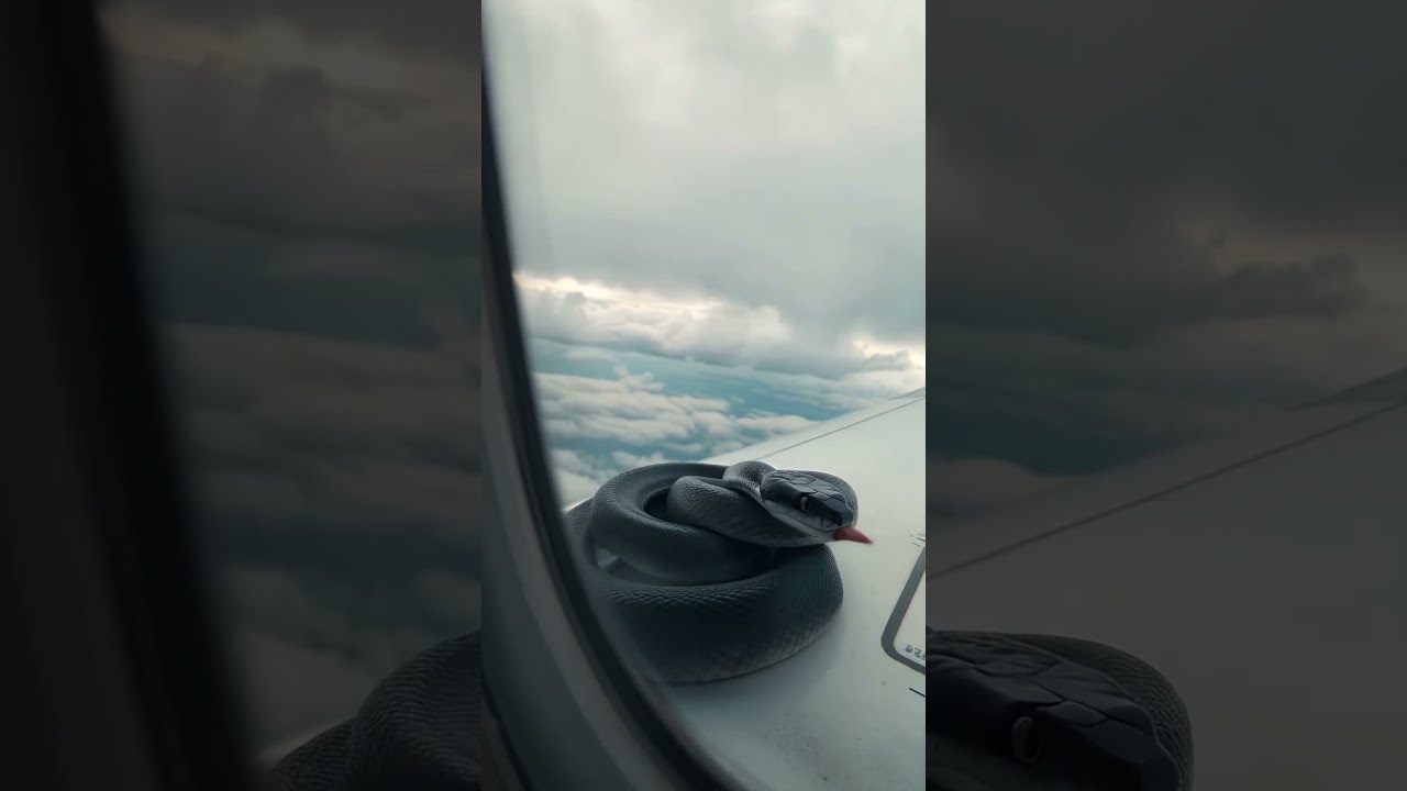 Snake on the Wing? Passengers Left in Shock Mid-Flight! 