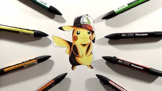 Drawing Pikachu (Timelapse)