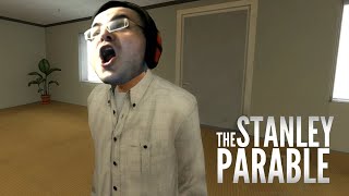 Жмиль ссорится с нарратором в The Stanley Parable [2019]