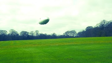 Landing touch and go test for RC Airship LED