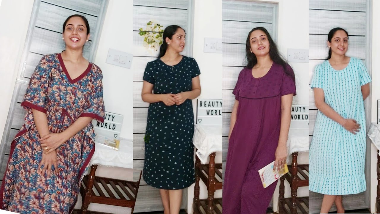 മ്മടെ സ്വന്തം Nighty 😀 Stylish Nighty /Night gown/Nightwears from Amazon Part -2 | ₹379/-🤩 Malayalam