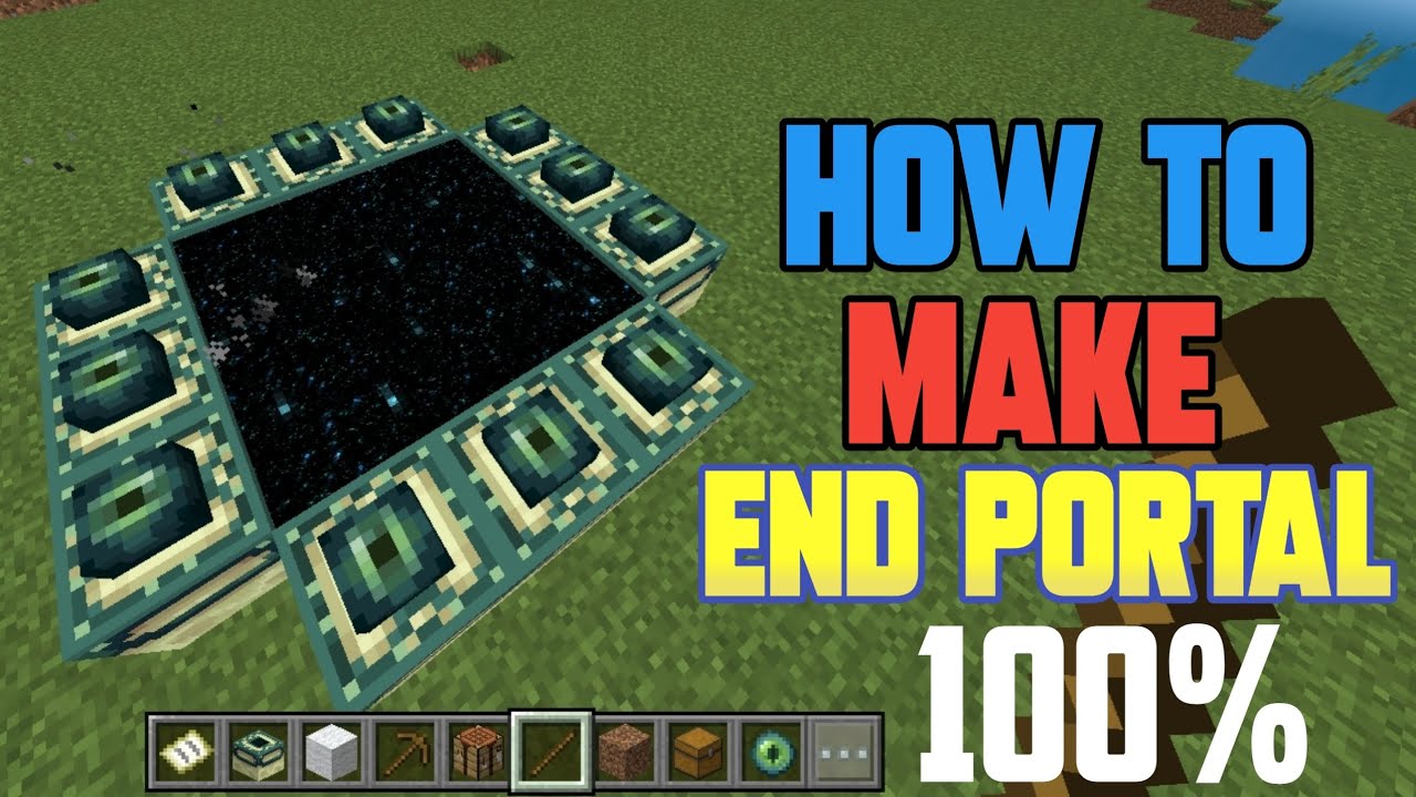 MINECRAFT HOW TO MAKE END PORTAL 💯🔥 || 100% working ️ - YouTube