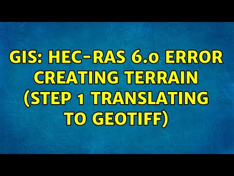 GIS: Hec-Ras 6.0