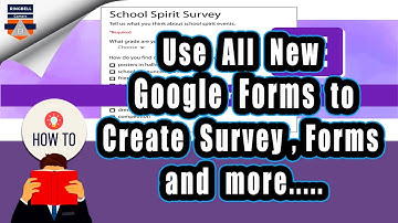 How to create survey forms using google forms | Sample survey form video included