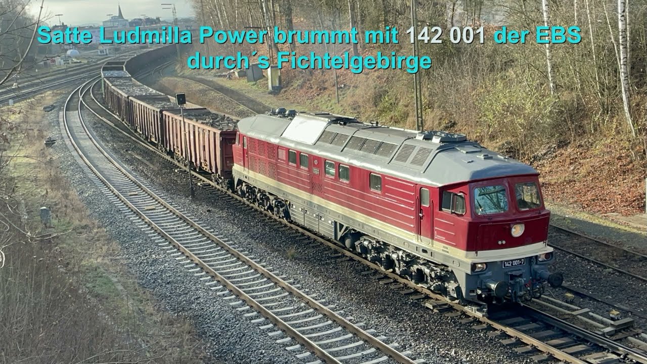Satter 4000 PS Sound der Ludmilla BR 142 001 brummt durchs Fichtelgebirge - ein traumhafter Klang!