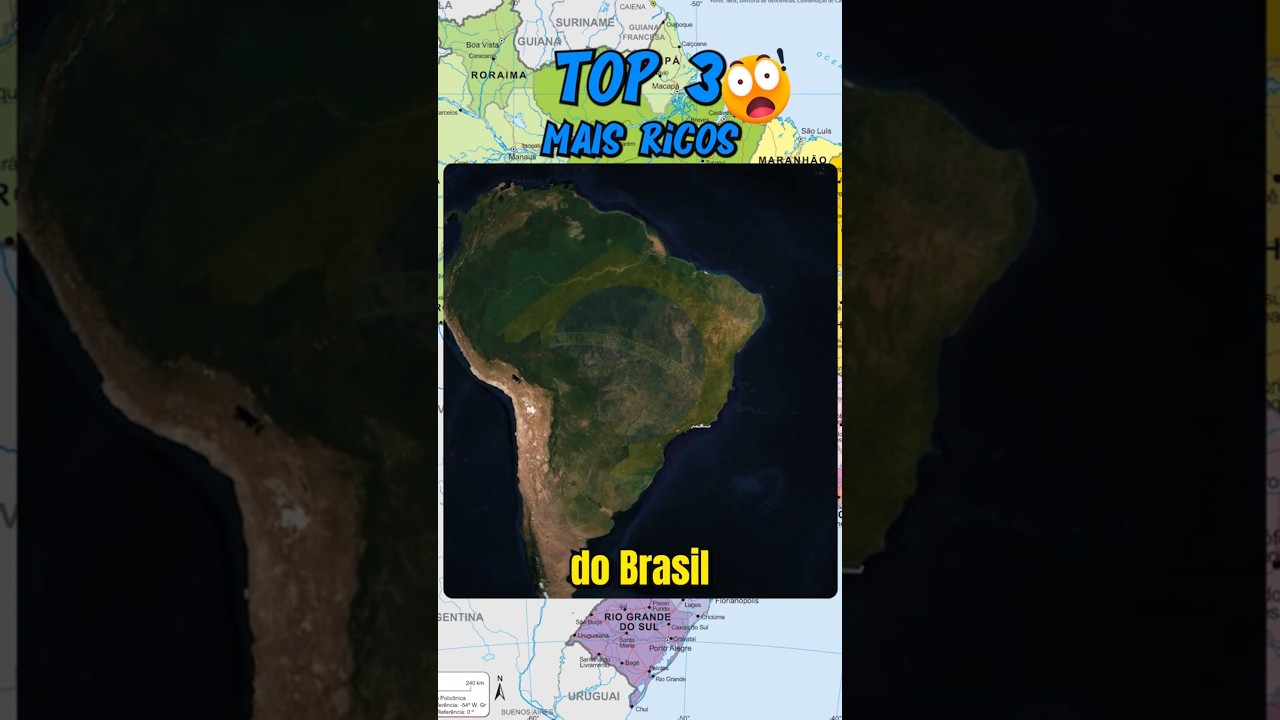 Seu estado está na lista dos mais ricos do Brasil? #curiosidades #geografia #shortsbrasil