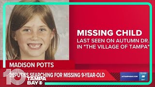 Hillsborough deputies searching for missing 9-year-old girl