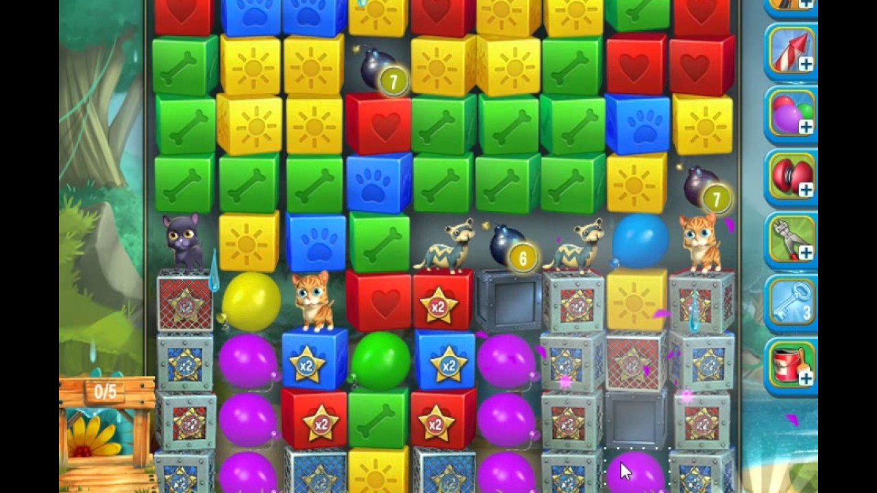 Pet Rescue Saga, Pet Island, 29th May 2017, level 3 😈 ►TOBIAS DEAMON◄