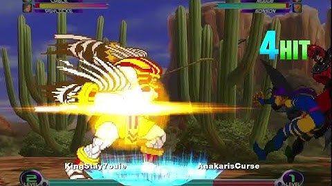 MVC2: Anakaris One-Character-Victory (OCV) vs Team Magneto/Cable/Psylocke (Stream Highlights #3)