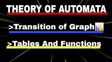 How to Solve Transition Graph, Table and Function in finite Automata in Urdu.