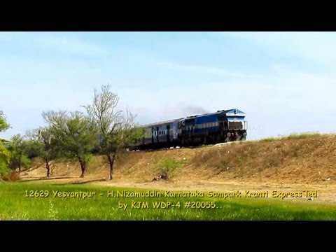 EMD GT46PAC Notching Up with Karnataka Sampark Kranti Express....