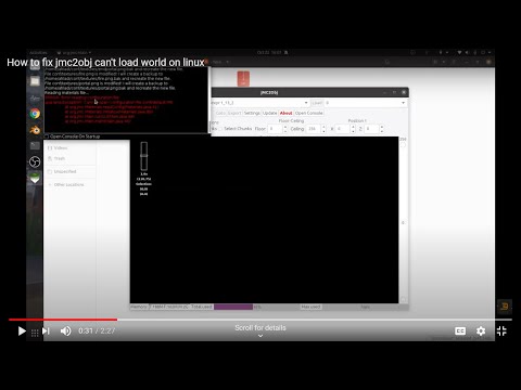 How to fix jmc2obj can't load world on linux