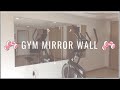 DIY GYM MIRROR WALL | Simply Made