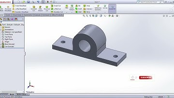 UCP bearing dummy drawing / Solidworks Tutorial Ypractice for beginners.