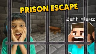 PRISON ESCAPE with BROTHER in MINECRAFT screenshot 4