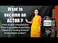 Be an ACTOR | Part 2 | What is Introduction, Profile, Portfolio | FAQ's Answered