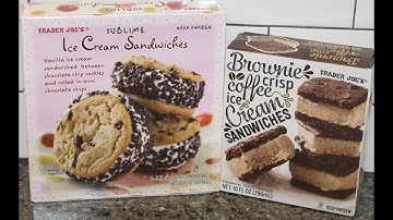 Trader Joe’s Sublime Ice Cream Sandwiches & Brownie Coffee Ice Cream Sandwiches Review