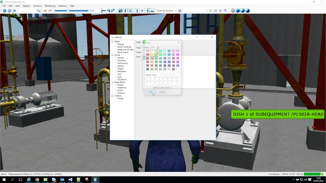 COMOS Walkinside Infotip video tutorial