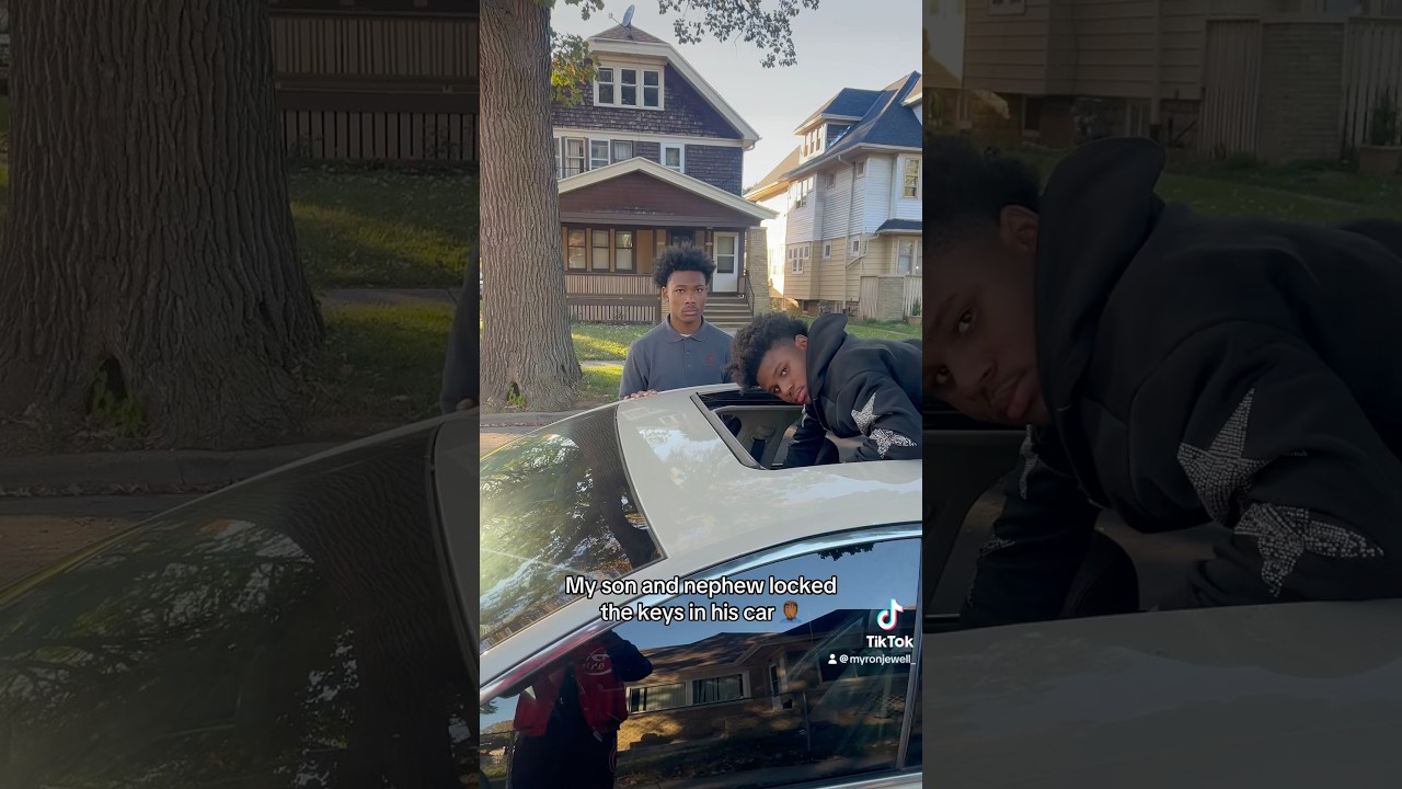 They locked the keys in the car 