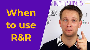 Gage R&R is ideal for human sensors | When to use R&R