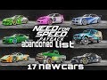 NEED FOR SPEED PAYBACK - LISTA DE 17 NOVOS CARROS ABANDONADOS