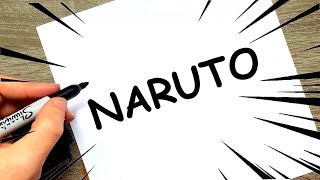 How To Draw Naruto From The Word Naruto