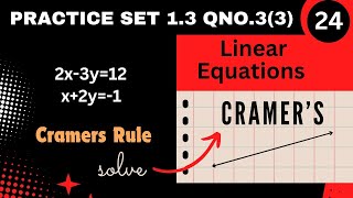 Class X State Board Linear Equations with two variables. Practice set 1.3-Q.3(3)