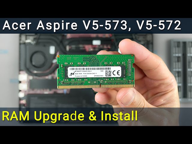 How to upgrade memory in Acer Aspire V5-572 laptop - YouTube