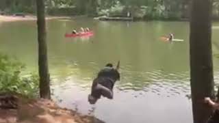 Tank vs Rope Swing (Wipeout)