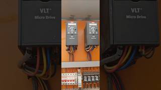 control panel for 2 pumps with Danfoss drive. #controlpanel #plc #viral