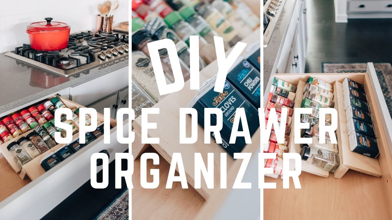 DIY Spice Drawer Organizer