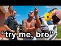 Wannabe Tough Guys Pick Fights With Cops And Get SHUT DOWN