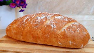 Prepare bread for 1 hour. The fastest bread recipe. Baking bread. Homemade bread