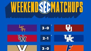 SEC Baseball Week 8 Scores & Recap | Aggies Shock The Vols | Texas Sweeps Georgia | Gators Struggle