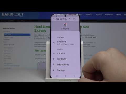 How to Manage App Permission in SAMSUNG Galaxy S20 – Customize App Settings