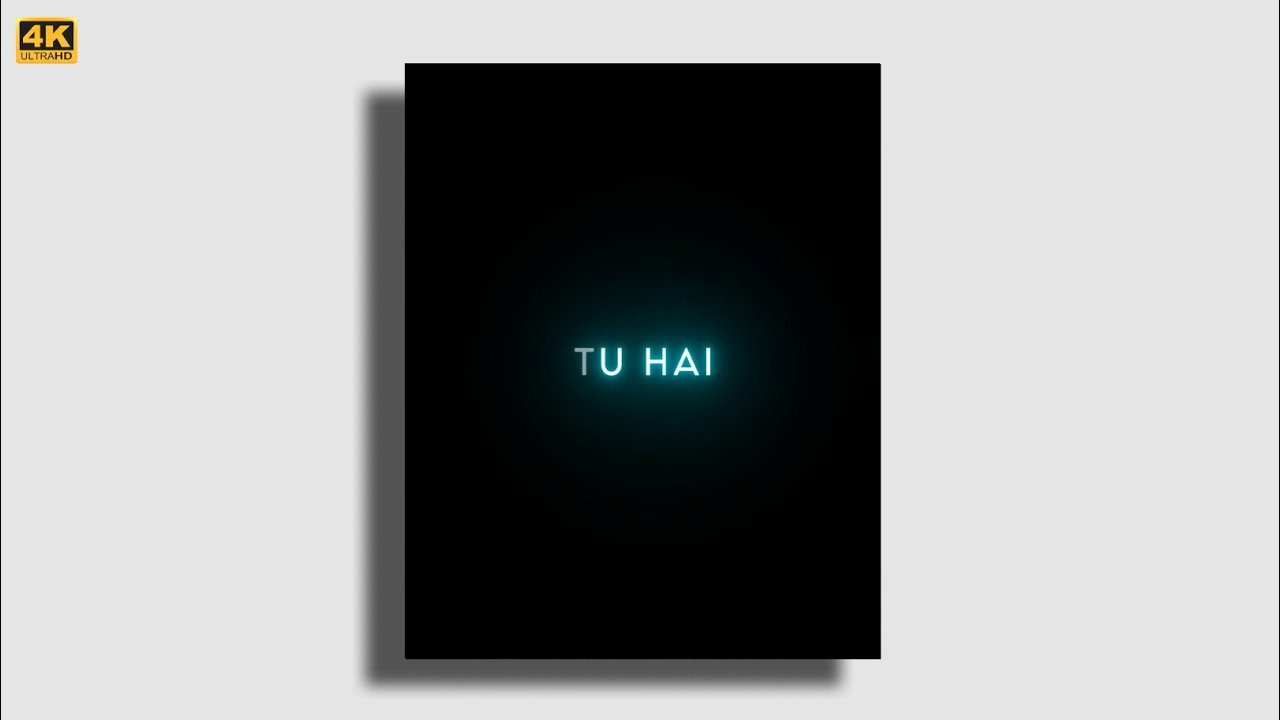 ️Tu Hai 💜 Full Screen Whatsapp Status ️ A.R. Rahman 🔥🖤 Black