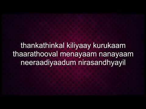 Thankathinkal Kiliyaay Kurukam with lyrics