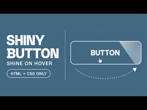 Shiny Button Hover Effect Using HTML CSS 🔥 | Modern UI Design
