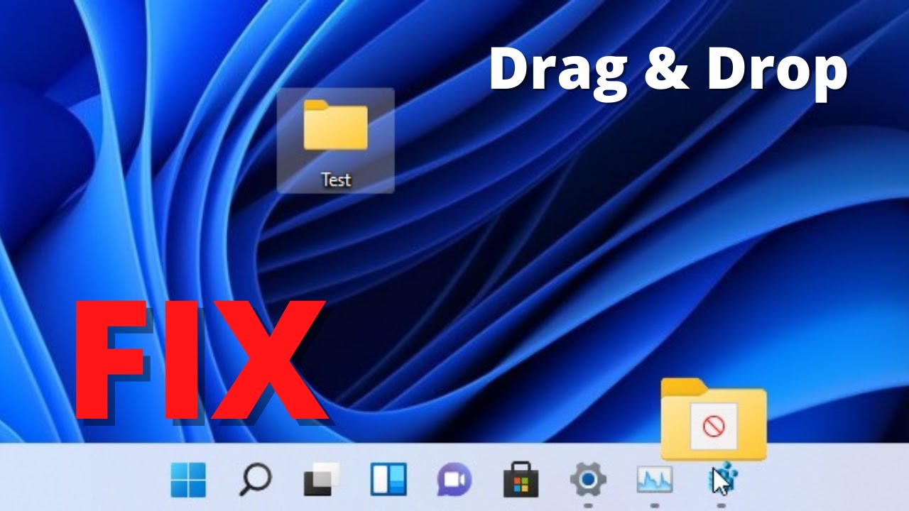 ABILITARE il Drag And Drop nella TASKBAR (Windows 11 FIX)