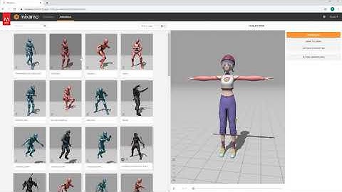 Downloading a Mixamo Character for Use in Maya