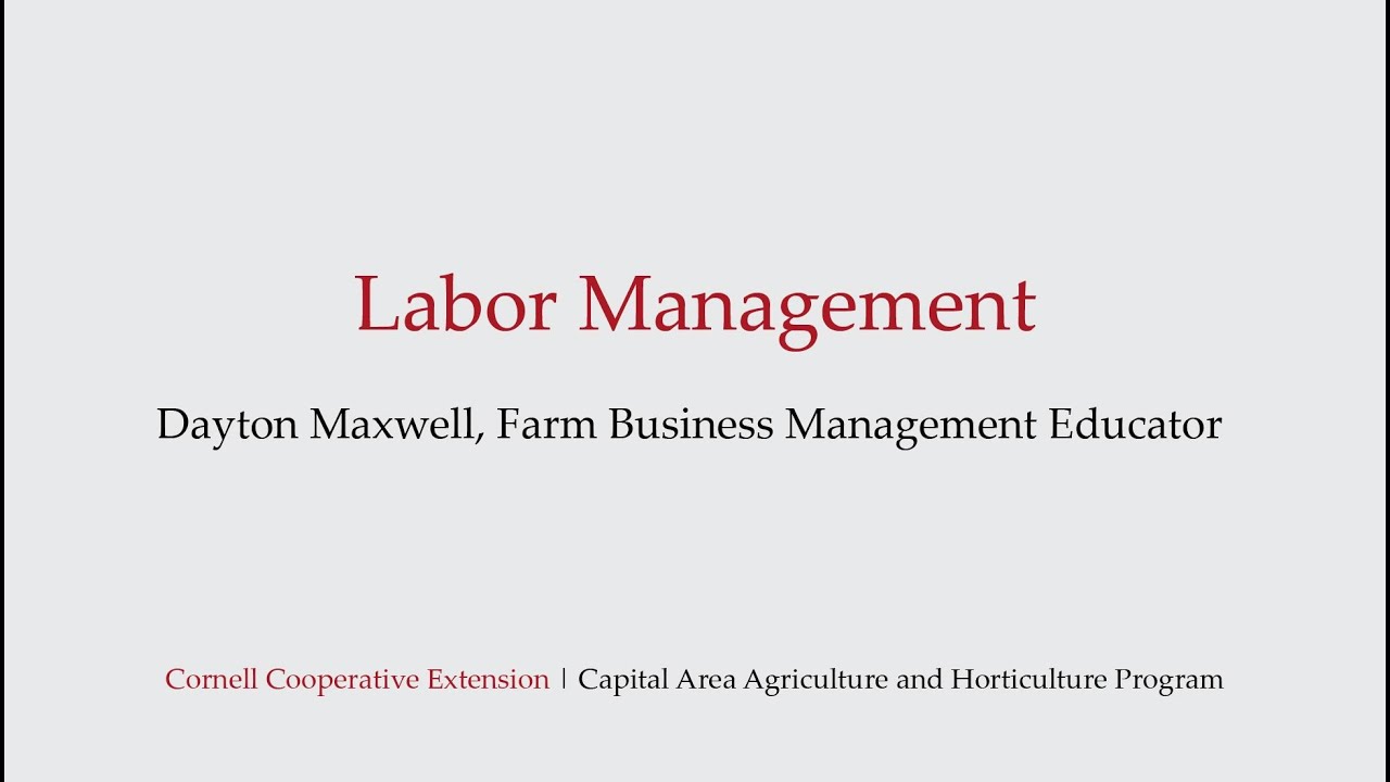Labor Management