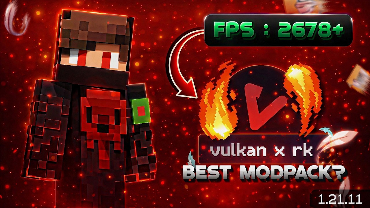 I made the best fps boost modpack using Vulkan mod for Mojo, Zalith & PC 1.21.11 – Must be Watch 👀
