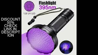 128UV LED Edc Light Purple Light Blacklights 395nm UltraViolet Portable Handheld Flashlight LED Torc