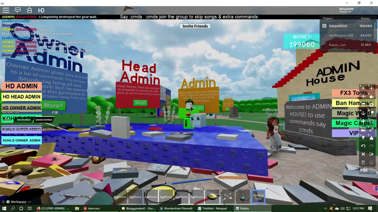 How To Get F3x Tools On Any Free Admin Game Working As If May 11th 2020 Youtube - free admin test all gears roblox