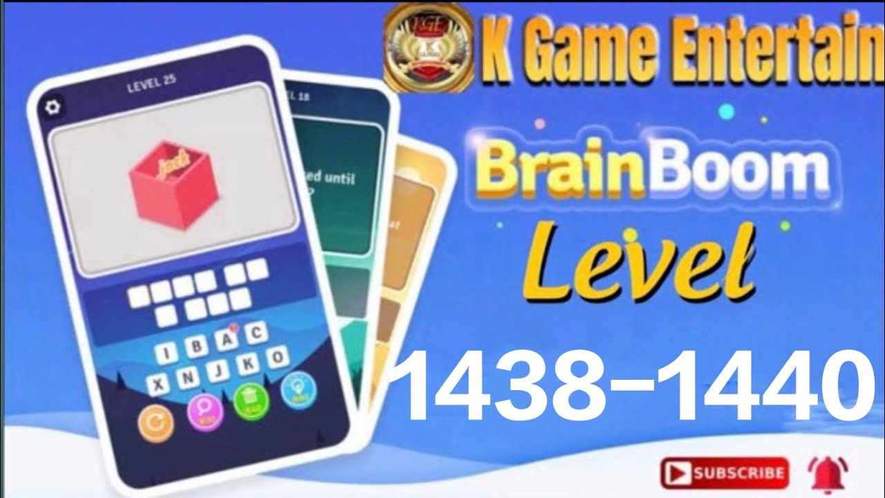 Brain Boom Level //1438,1439,1440 All Levels Let's Play With @K Games Entertainment 