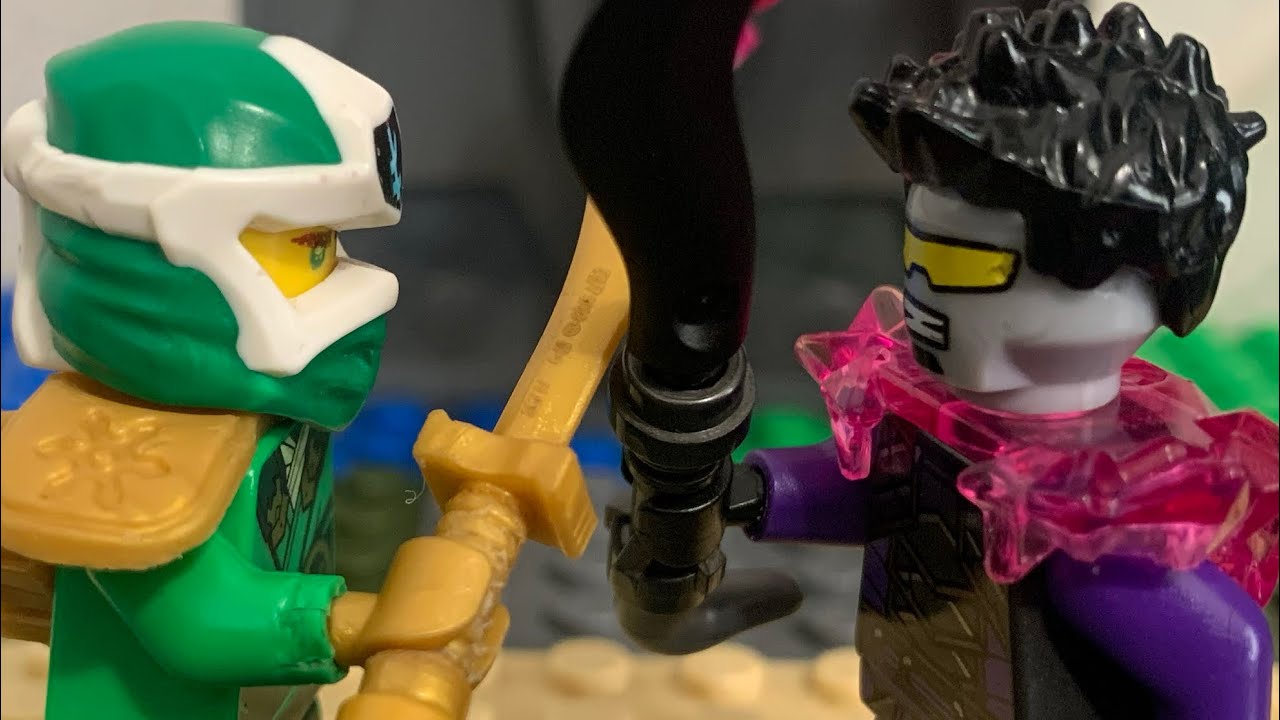 Ninjago dragon rising season two Lloyd vs cinder stop motion - YouTube