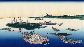 遠近風景画 富嶽三十六景 其の十六 武陽佃嶌 Buyou Tsukudashima Thirty-six Views of Mount Fuji 3D